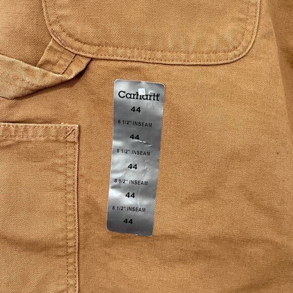 Carhartt Canvas Work Shorts Mens 44 Brown 8.5" Inseam Cargo Pockets NWT - Picture 4 of 8